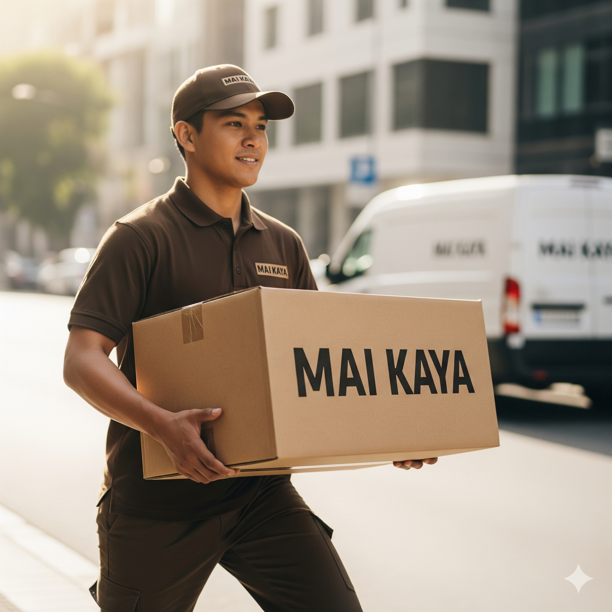 Parcel delivery illustration